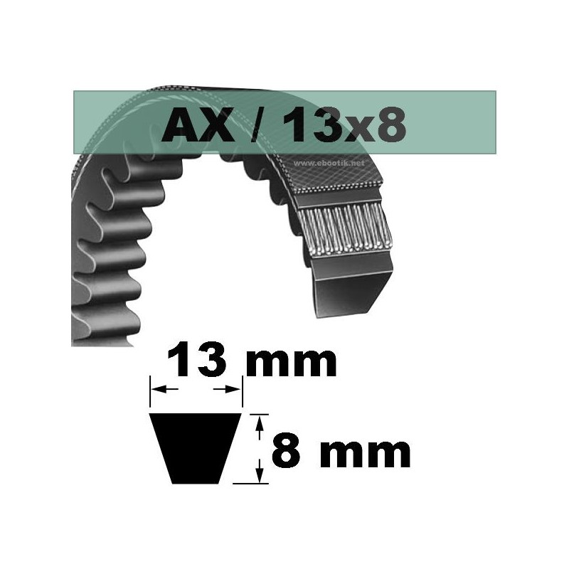 COURROIE TRAPEZOIDALE CRANTEE AX24