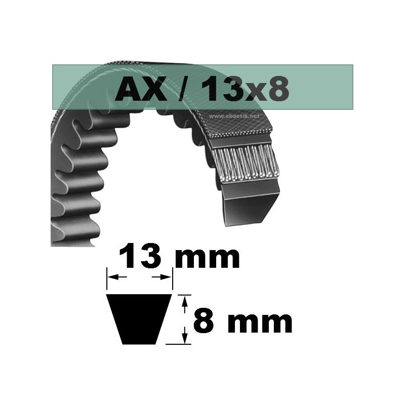 COURROIE TRAPEZOIDALE CRANTEE AX110