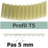 COURROIE CRANTEE 295T5/25 mm