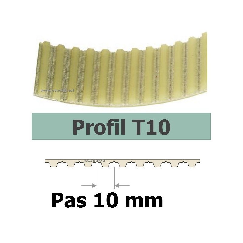 COURROIE CRANTEE 850T10/16 mm COURROIE CRANTEE 850T10/16 mm