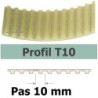 COURROIE CRANTEE 1780T10/25 mm