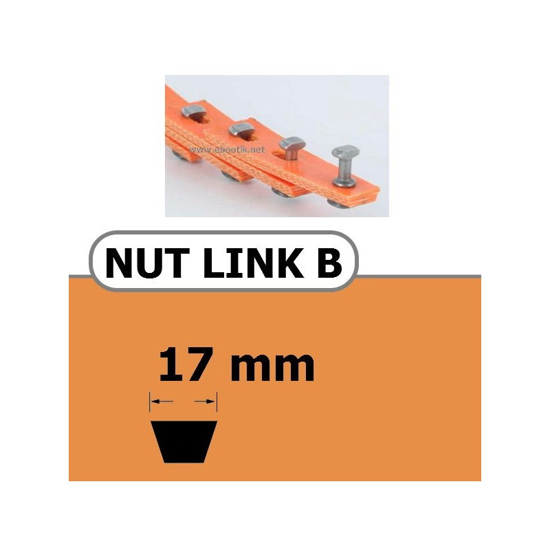 NUT LINK B 17 x 11 mm