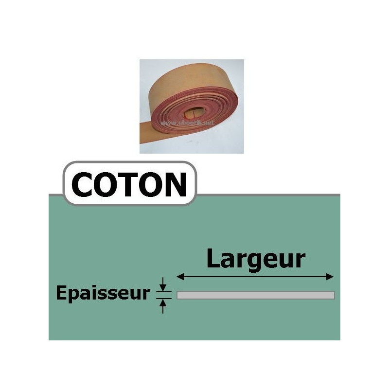 COURROIE COTON 80 mm x 3 Plis