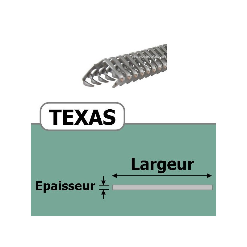 Agrafe TEXAS 20 pour 4 Plis